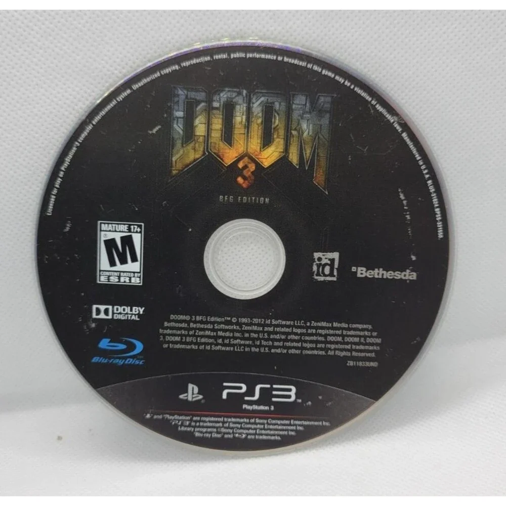 Doom 3 BFG Edition (PlayStation 3, 2012) - DISC ONLY